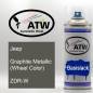 Preview: Jeep, Graphite Metallic (Wheel Color), ZDR-W: 400ml Sprühdose, von ATW Autoteile West.